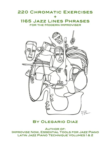 Cover of 220 Chromatic Exercises + 1165 Jazz Lines Phrases for the Modern Improviser