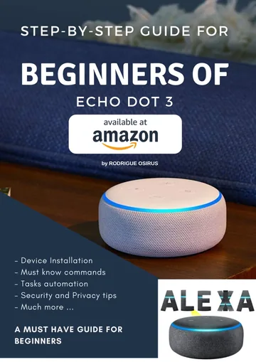 Cover of Step-by-step guide for beginners of Echo Dot 3