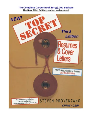 Cover of TOP SECRET Resumes & Cover Letters, the Third Edition Ebook