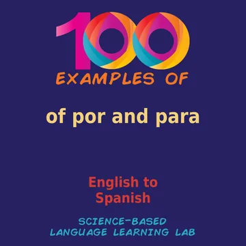 Cover of 100 Examples of por and para