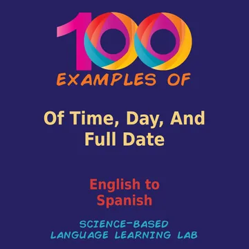 Cover of 100 Examples of Time, Day, And Full Date